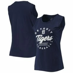 New ⭐ Women's Levelwear Navy Detroit Tigers Macy Tank Top 🤩