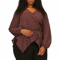 Top 10 🧨 Michael Kors Plus Size Foulard Wrap Top 🧨