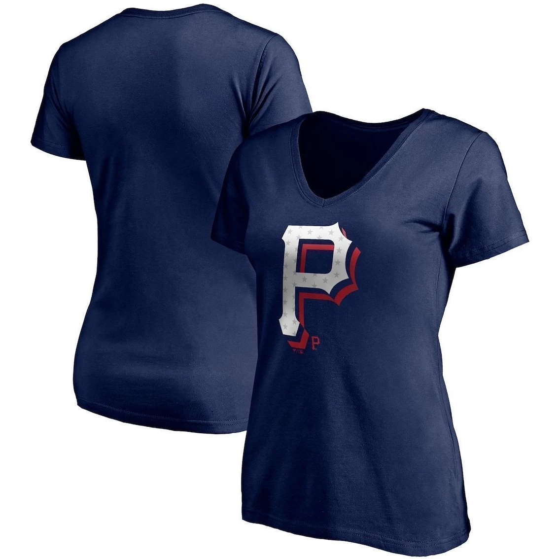 Flash Sale π₯° Women's Fanatics Branded Navy Pittsburgh Pirates Red White & Team V-Neck T-Shirt β€οΈ - Image 2