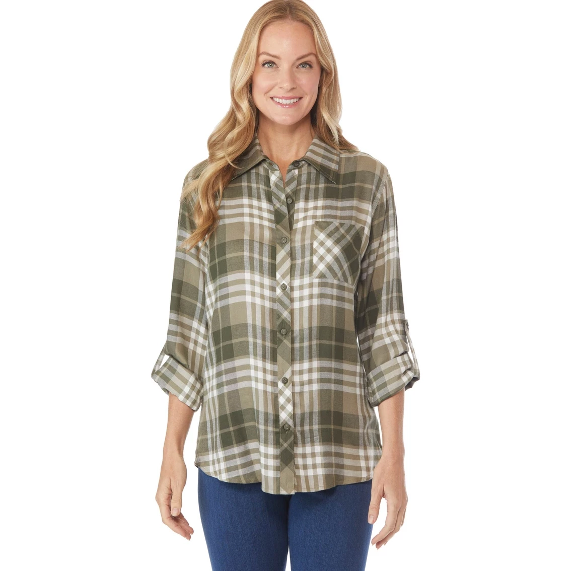 Top 10 π Passports Roll Tab 1 Pocket Plaid π Shirt π