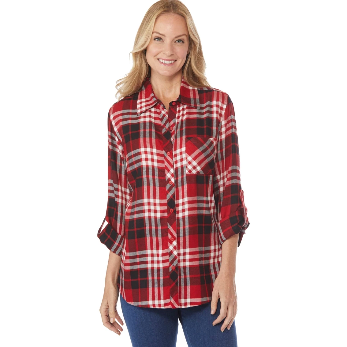 Top 10 π Passports Roll Tab 1 Pocket Plaid π Shirt π - Image 2