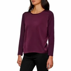 Discount ⭐ Calvin Klein Mix Media Crew Neck Top 😀