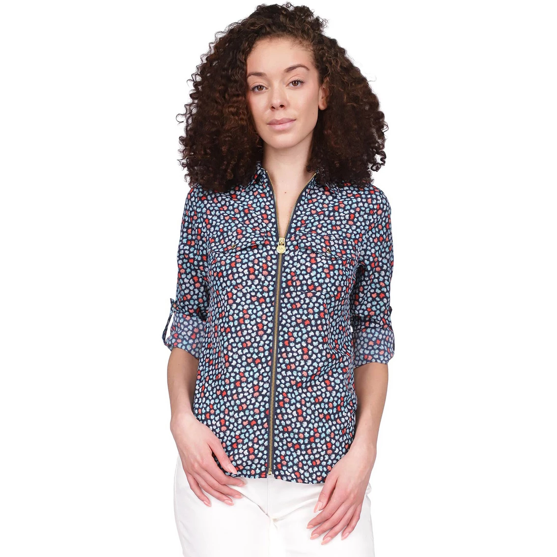 Best reviews of π Michael Kors Multi Palm Lock Zip π Shirt π₯