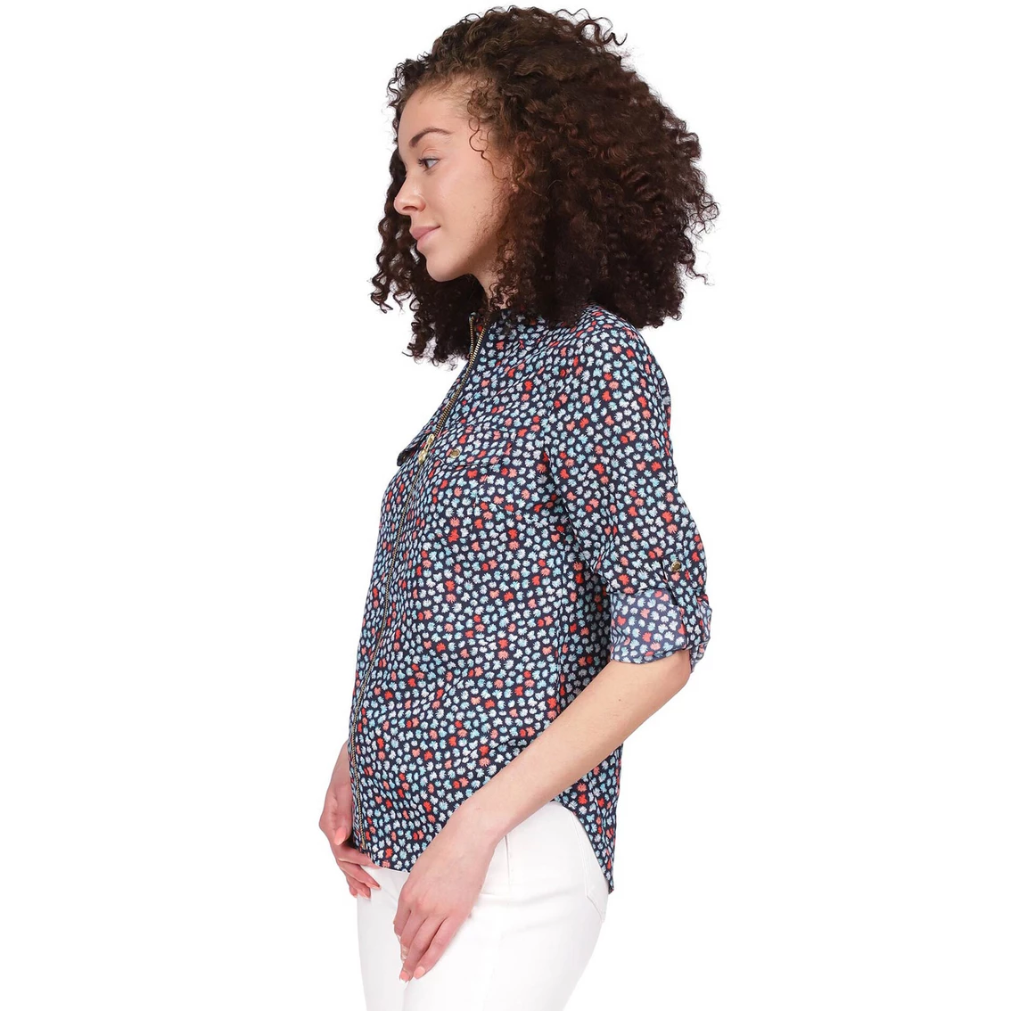 Best reviews of π Michael Kors Multi Palm Lock Zip π Shirt π₯ - Image 4