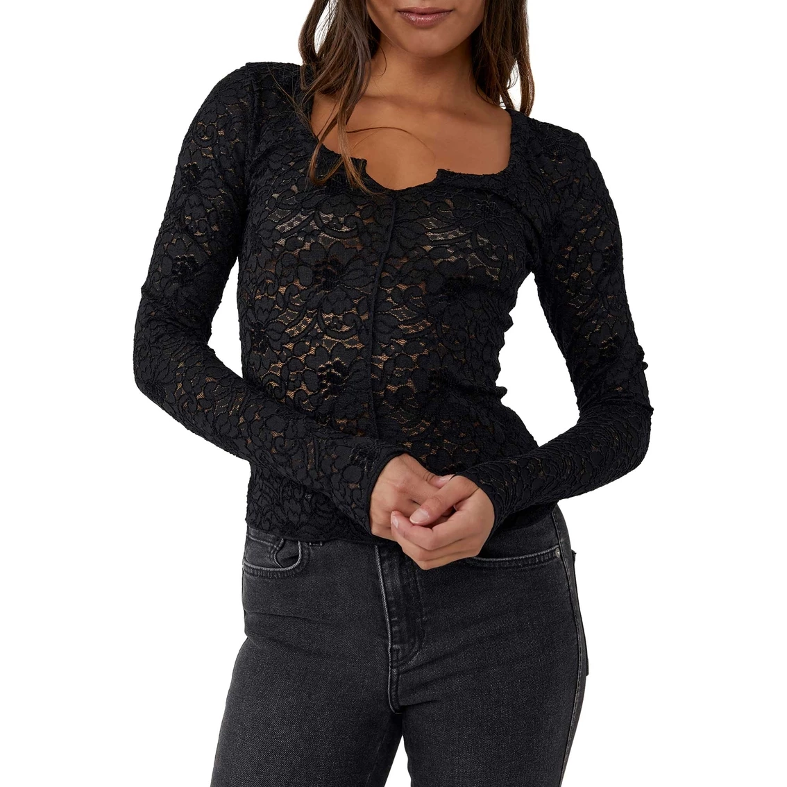 Budget π₯ Free People Cloud Ride Notch Top π