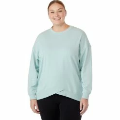 Cheapest 😍 Calvin Klein Performance Plus Size Chevron Hem Drop Shoulder Pullover Top ✨