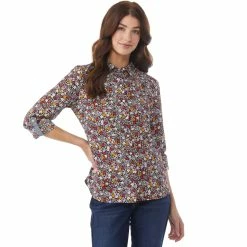 Best reviews of ๐ Tommy Hilfiger Sugar Hill Floral Roll Tab Button Front ๐ Shirt ๐