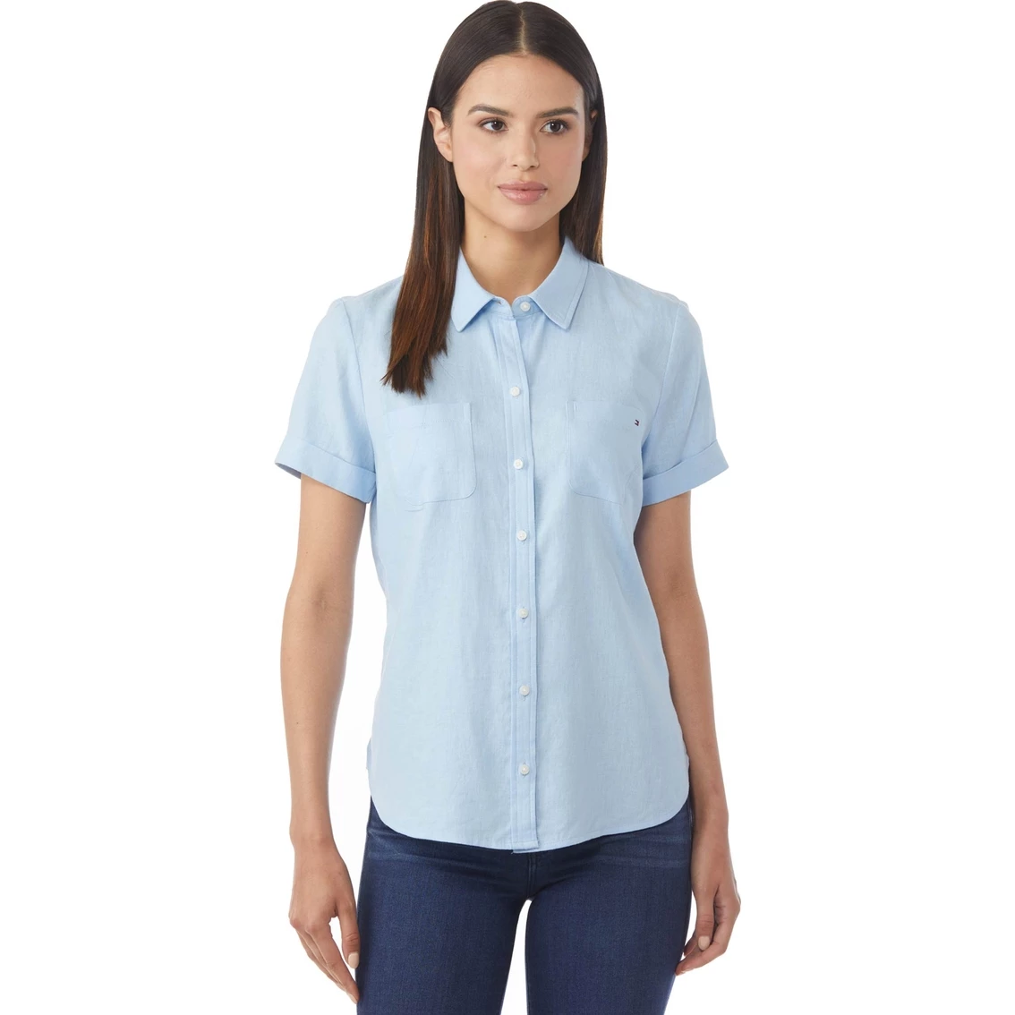 Wholesale π Tommy Hilfiger Linen Collared Campshirt π - Image 3