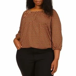 Brand new π₯° Michael Kors Plus Size Geo Easy Peasant Top β¨
