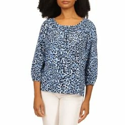 Discount ⌛ Michael Kors Cat Easy Peasant Top ⭐
