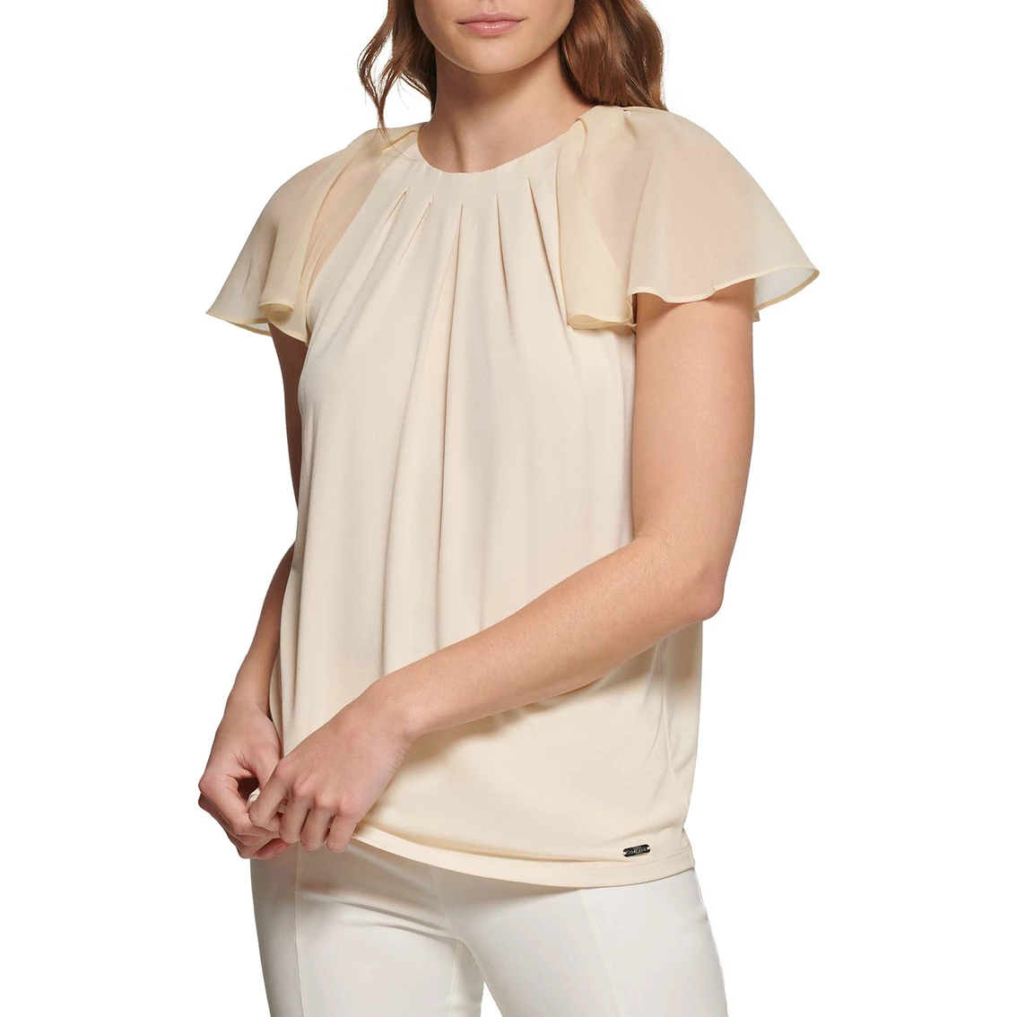 Cheap β Calvin Klein Chiffon Sleeve Top π - Image 2