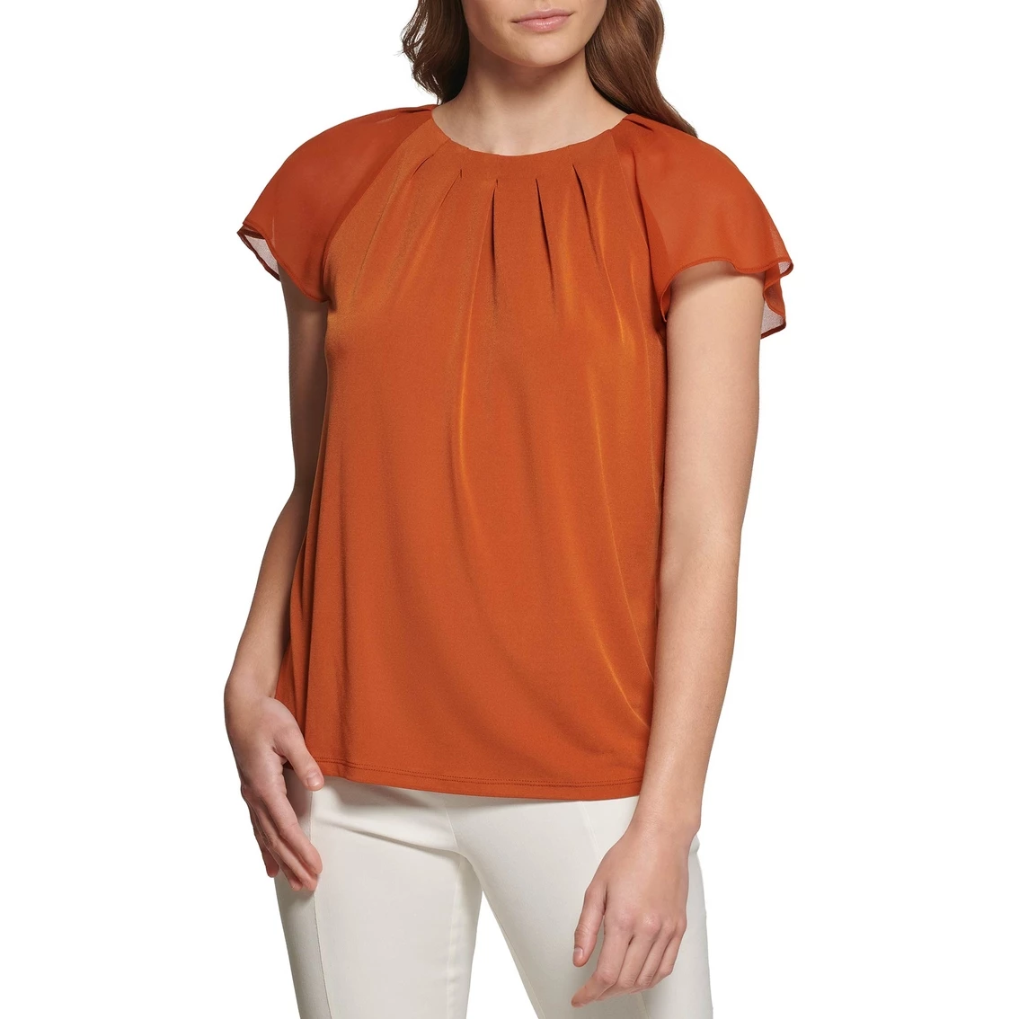 Cheap β Calvin Klein Chiffon Sleeve Top π - Image 3