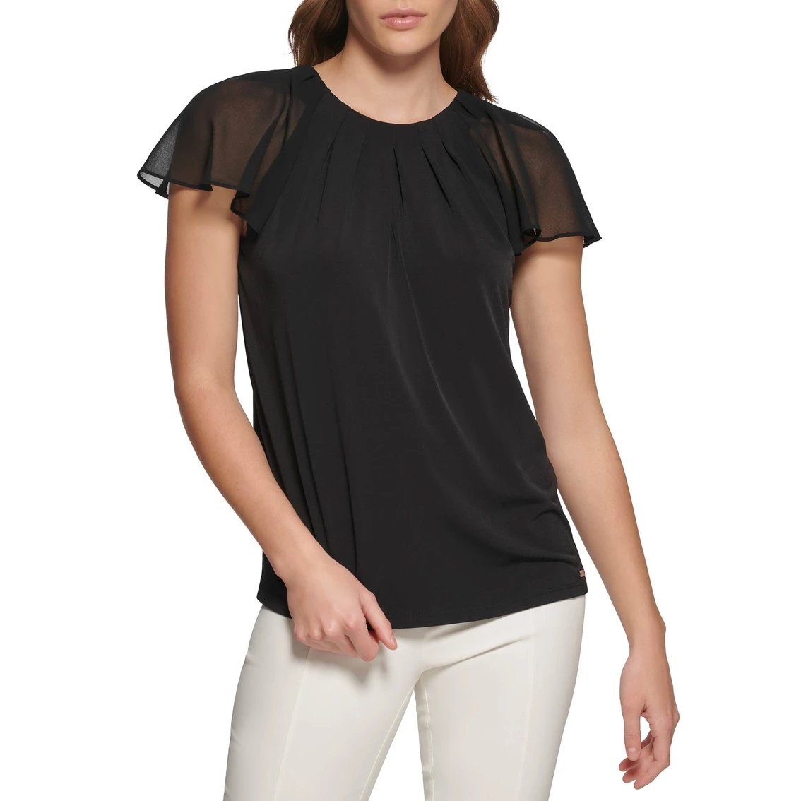 Cheap β Calvin Klein Chiffon Sleeve Top π - Image 4