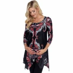 Best deal π White Mark Maternity Arlene Tunic Top π