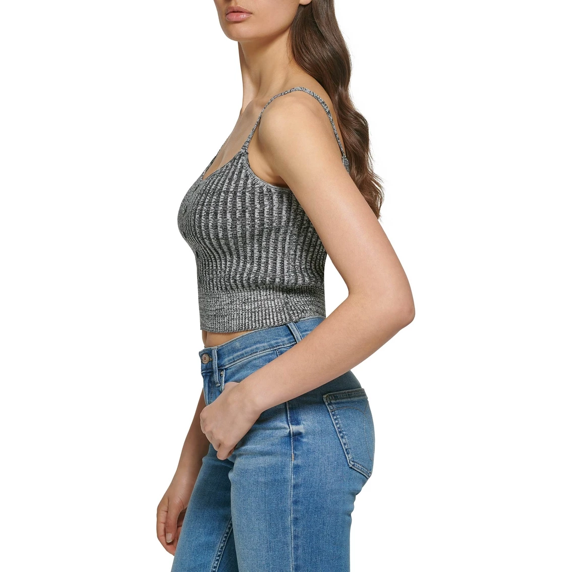 Discount π― Calvin Klein Button Detail Crop Underpin Top βοΈ - Image 3