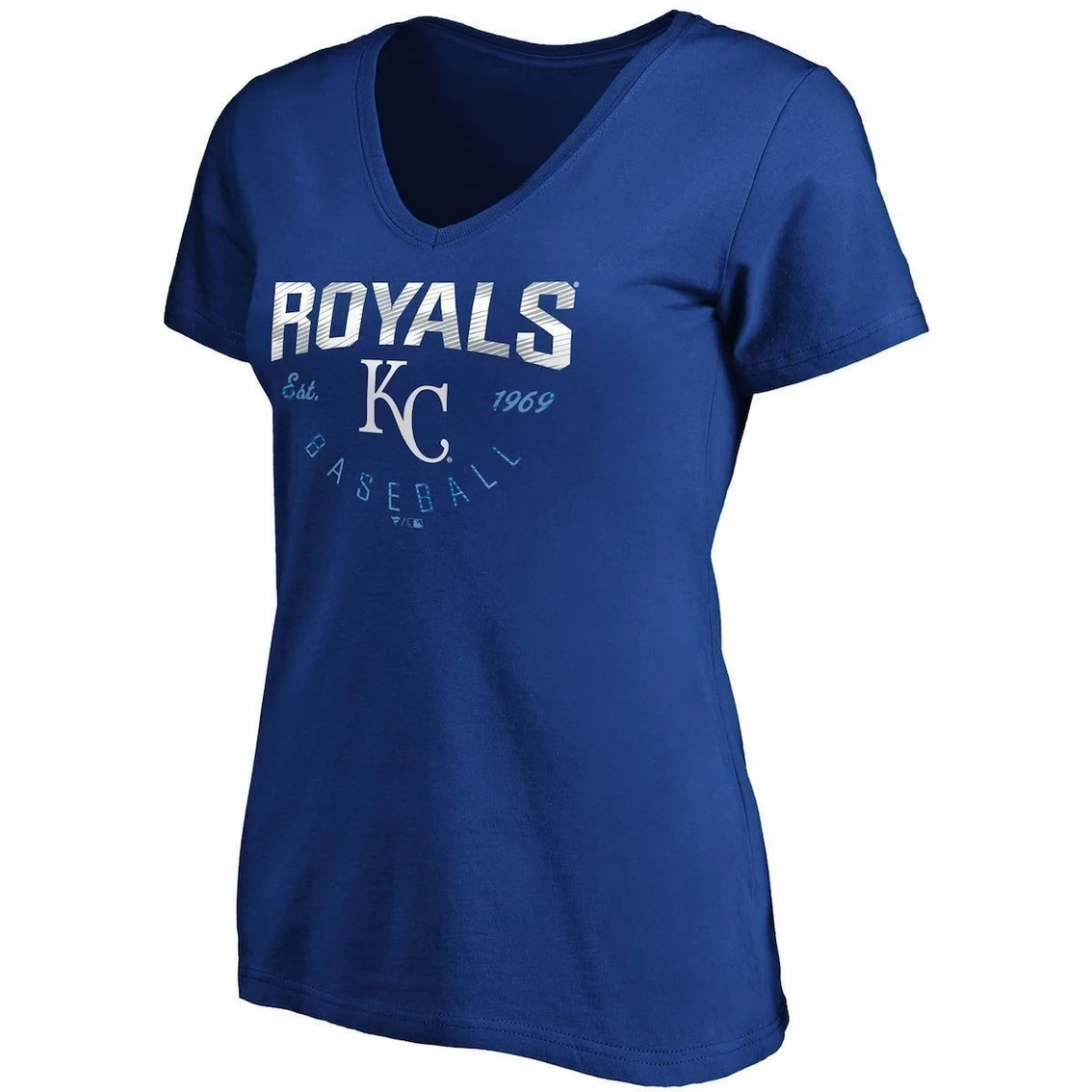 Outlet π Women's Fanatics Branded Royal Kansas City Royals Live For It V-Neck T-Shirt π - Image 3