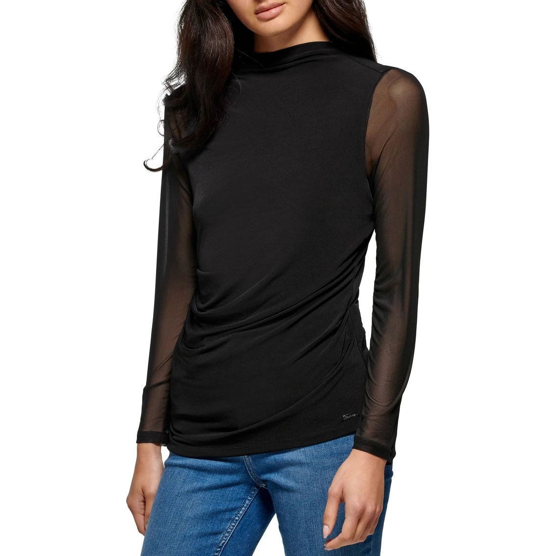 Cheapest π Calvin Klein Printed Drape Front Top π