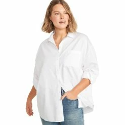 Wholesale ✔️ Old Navy Plus Size Mindy Boyfriend Stripe 👕 Shirt 👏