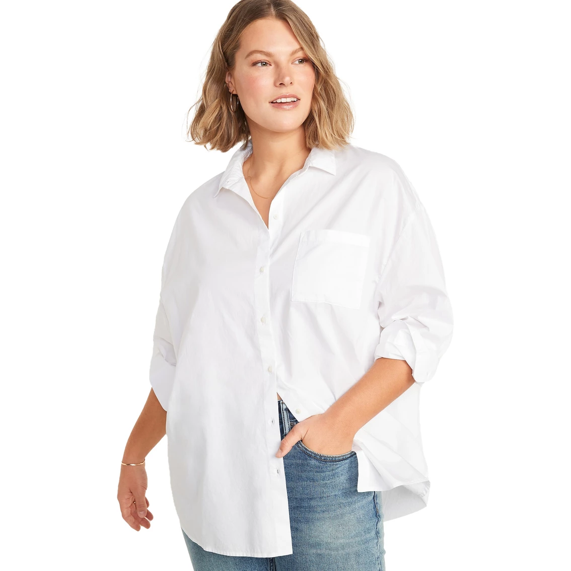 Wholesale βοΈ Old Navy Plus Size Mindy Boyfriend Stripe π Shirt π