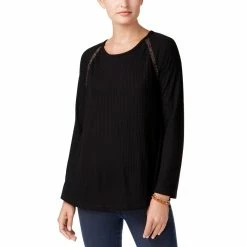 Cheap 🤩 Style&Co. Style & Co Petite Crochet-Trim Thermal Tunic 🔔