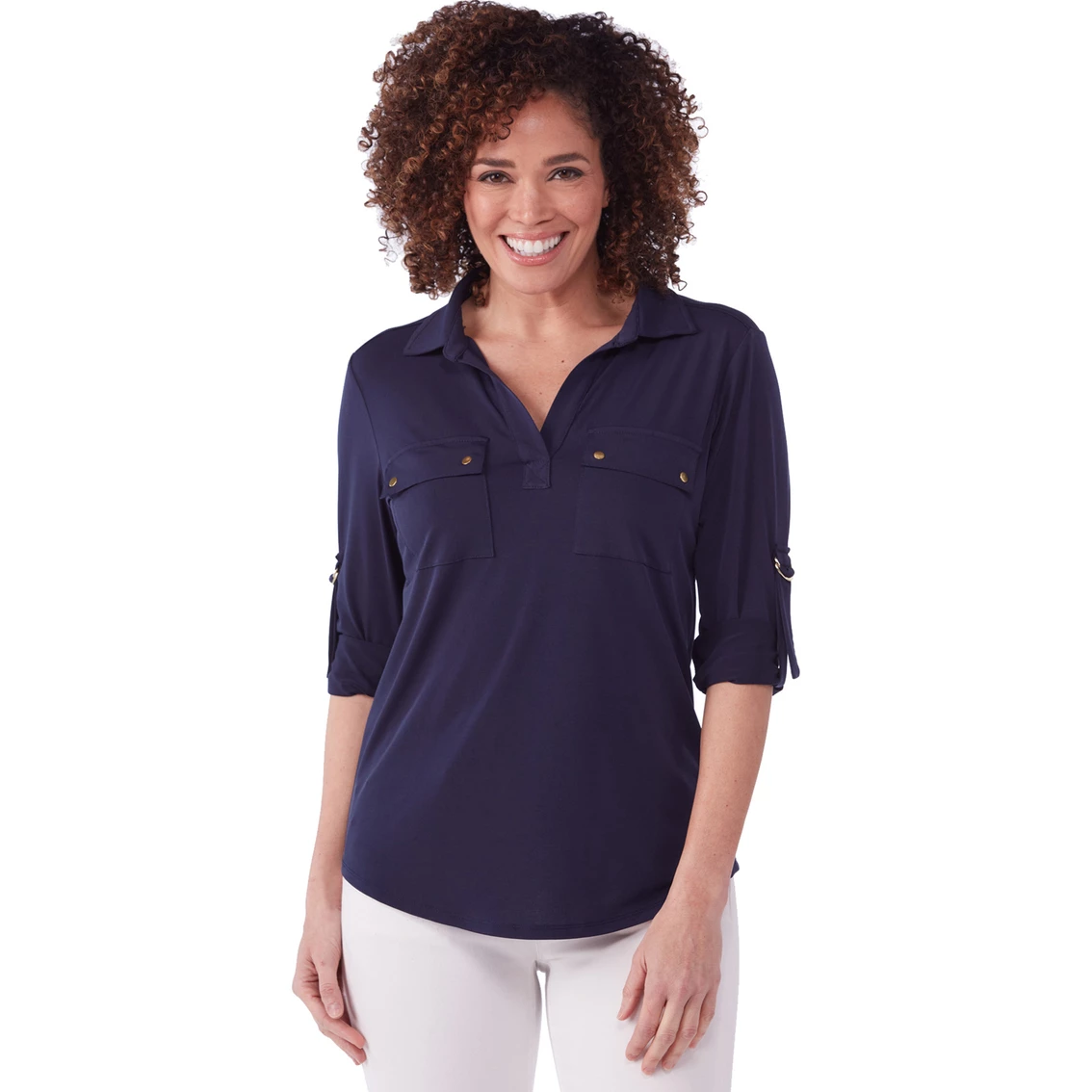 Flash Sale π Passports Roll Sleeve Knit Top π - Image 2