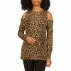 New 🤩 Michael Kors Cheetah Cold Shoulder Top 💯