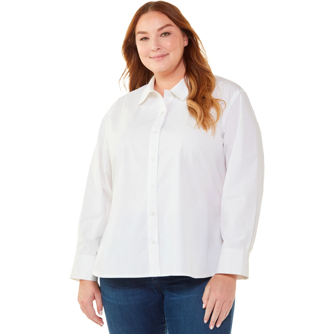 Brand new βοΈ JW Plus Size Boyfriend French Cuff Blouse π - Image 3