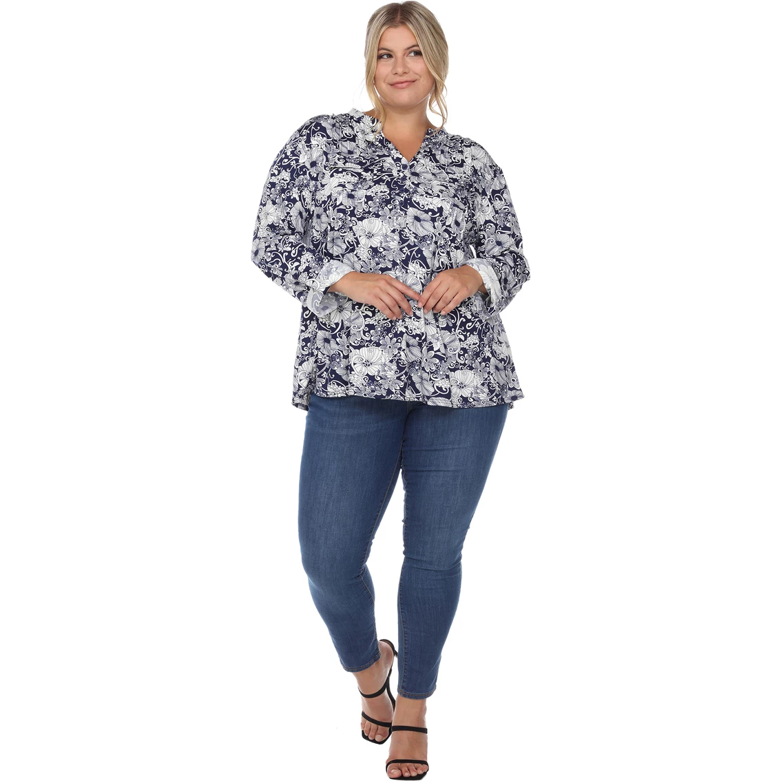 Hot Sale π White Mark Plus Size Floral Print Blouse βοΈ - Image 5