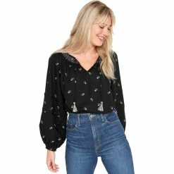 Outlet 🎉 Old Navy Puff Sleeve Floral Smocked Poet Swing Blouse 💯