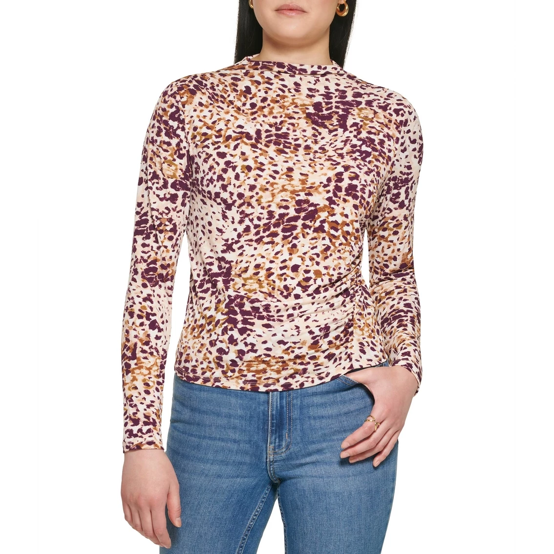 Flash Sale π₯ Calvin Klein Printed Ruched Side Top π