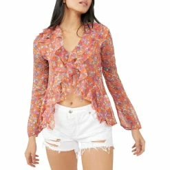 Outlet 😍 Free People Nina Printed Blouse 🔔