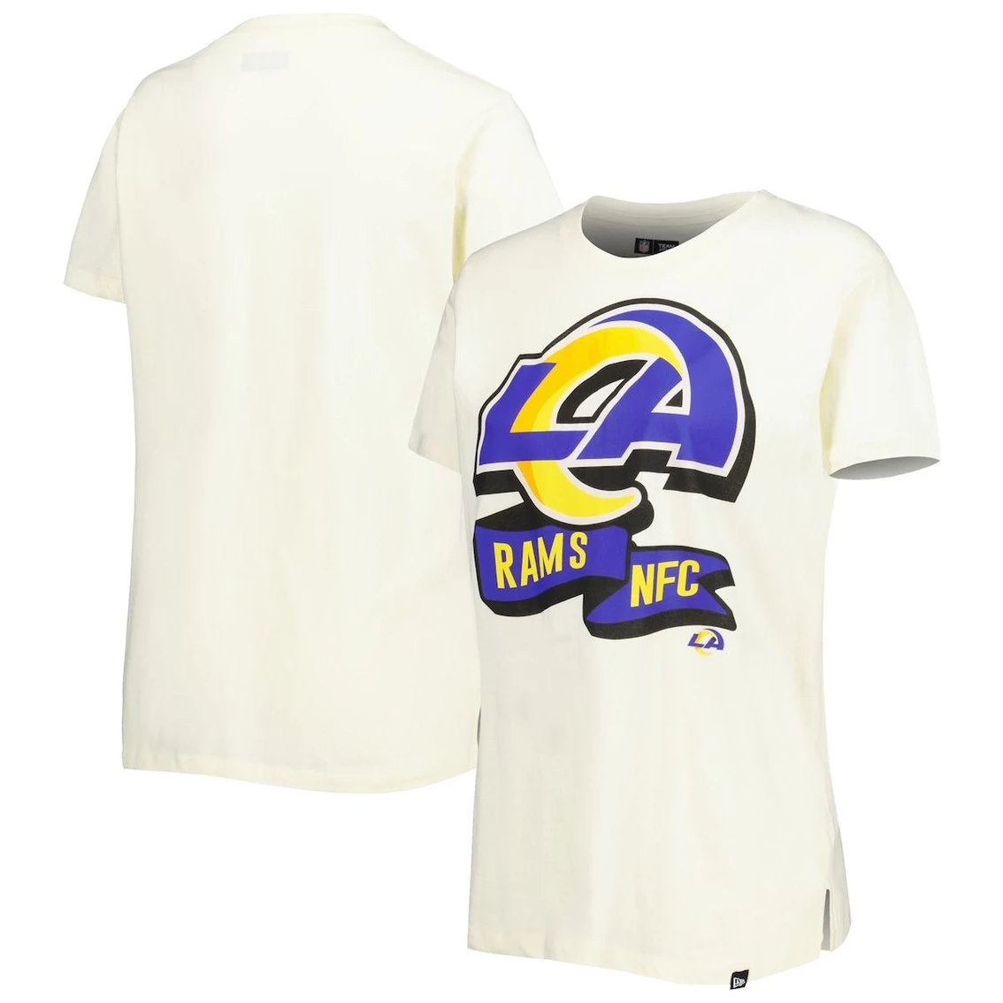 Best reviews of π Women's New Era Cream Los Angeles Rams Chrome Sideline T-Shirt π