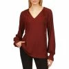 Buy 🤩 Michael Kors Solid Raglan Peasant Tunic Top ❤️