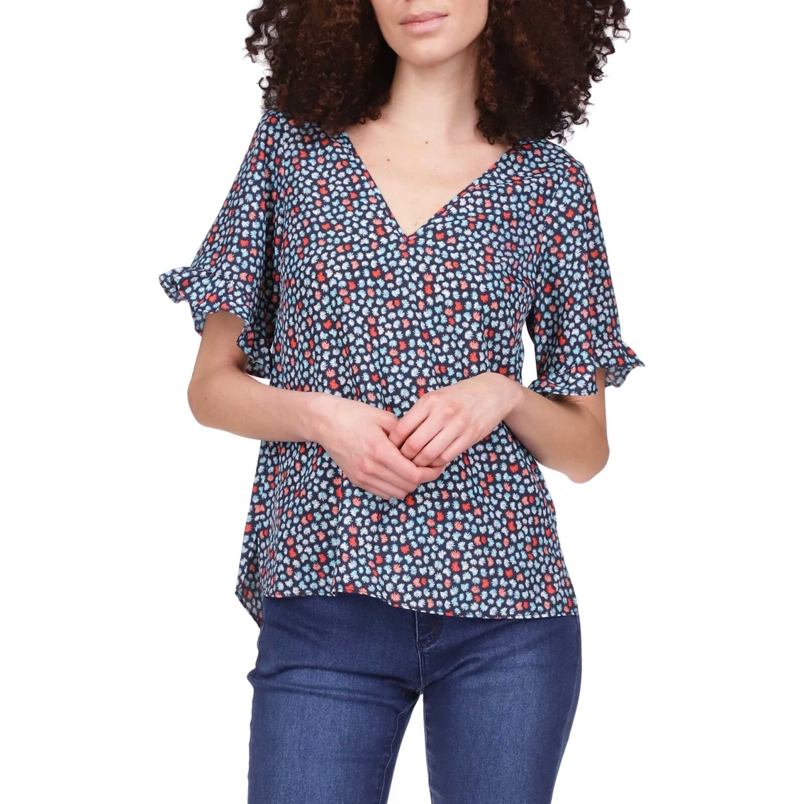 Brand new π€© Michael Kors Palm Ruffle Sleeve Top π