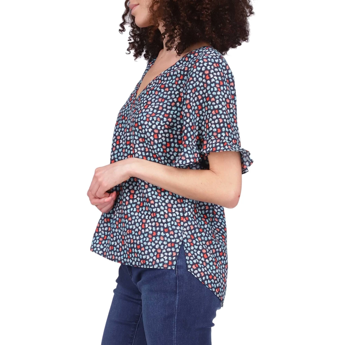 Brand new π€© Michael Kors Palm Ruffle Sleeve Top π - Image 4