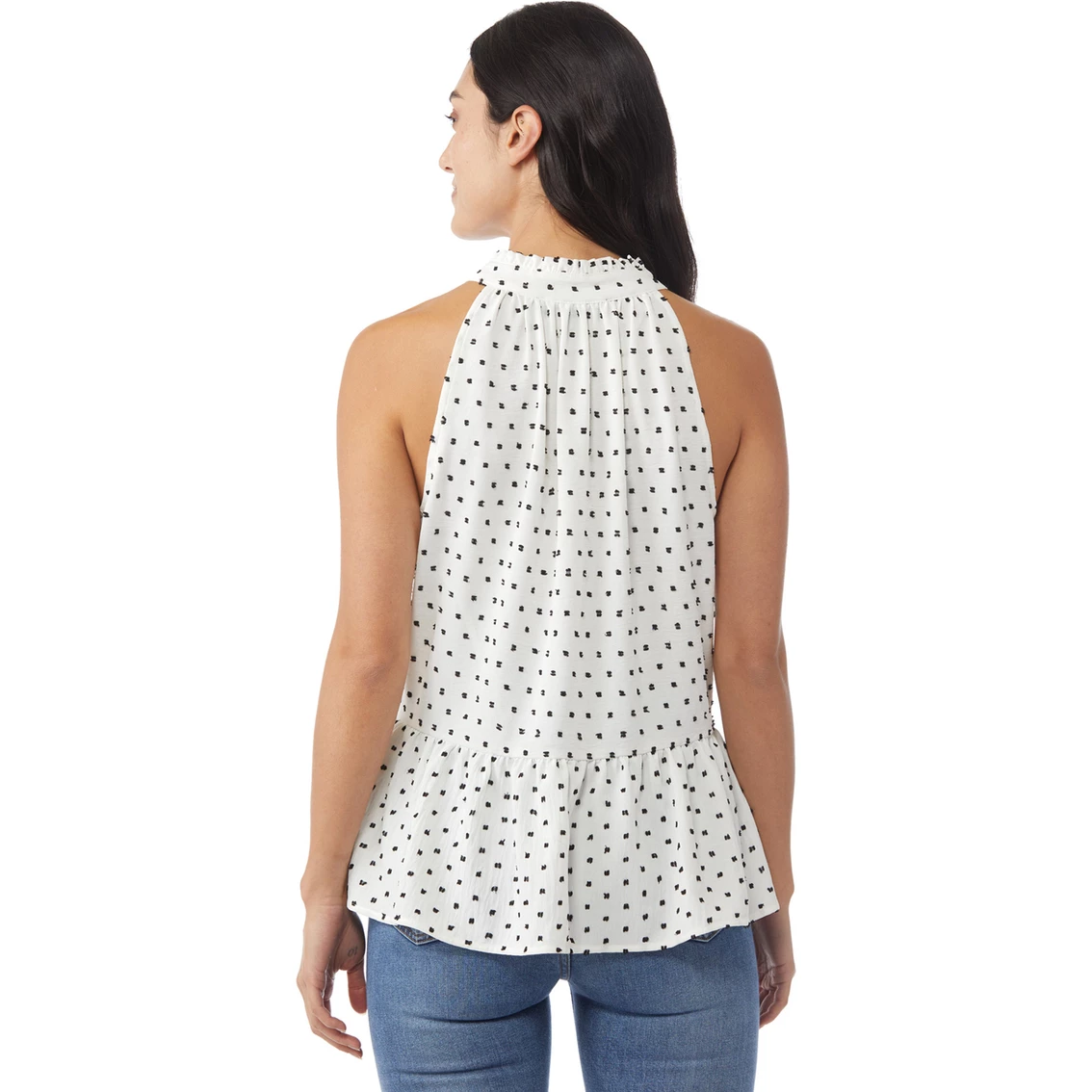 Outlet π Tommy Hilfiger High Neck Dot Halter Blouse With Keyhole β - Image 2