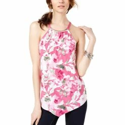 Best reviews of 🔔 INC International Concepts Petite Printed V Hem Top 😀