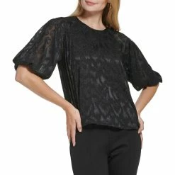 Wholesale 😍 Calvin Klein Poof Shoulder Elbow Sleeve Top 💯