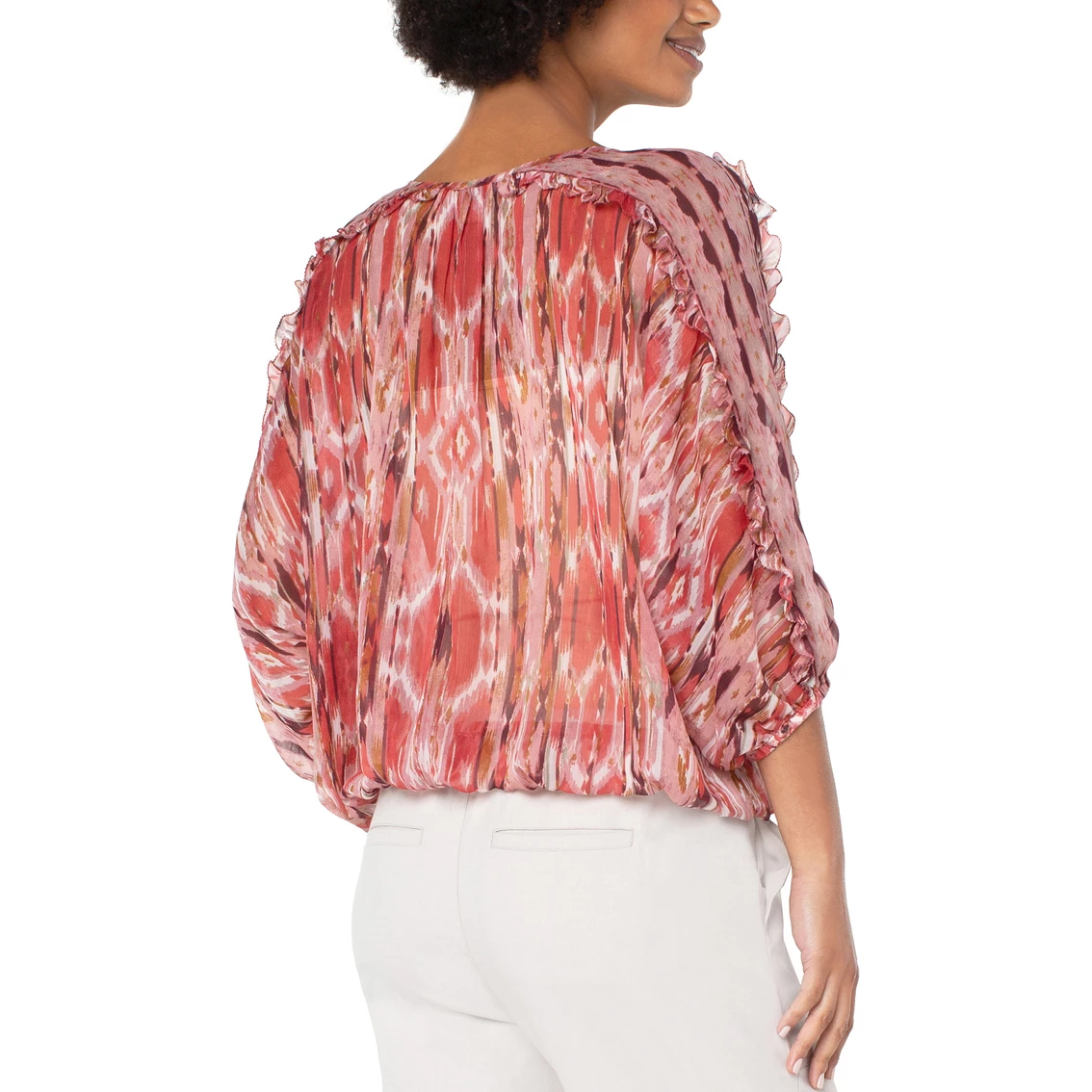 Outlet π₯° Liverpool Ruffle Popover Blouse βοΈ - Image 2