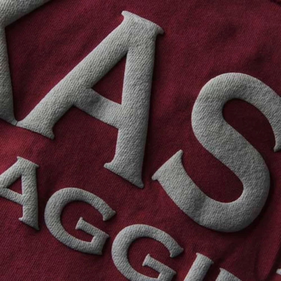 Buy π Women's Maroon Texas A&M Aggies Ombre Long Sleeve Dip-Dyed Spirit Jersey π - Image 4