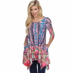 Best reviews of β€οΈ White Mark Printed Tunic Top π