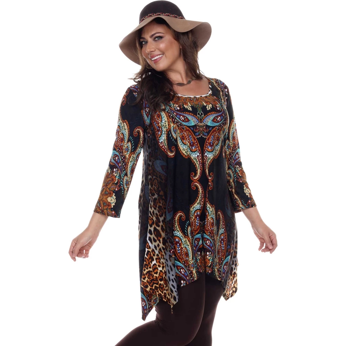 Flash Sale π― White Mark Plus Size Marlene Tunic Top β - Image 2