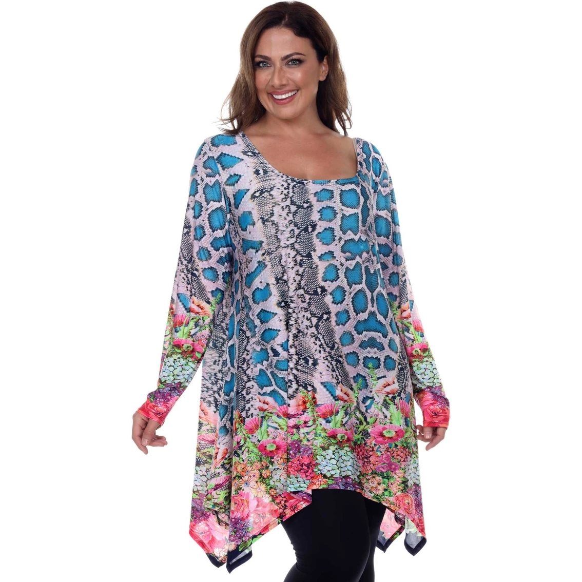 Flash Sale π― White Mark Plus Size Marlene Tunic Top β - Image 3