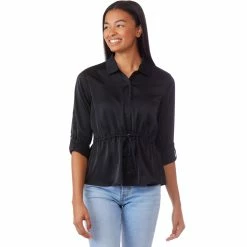 Wholesale 🛒 Ever After Juniors Collared Tie Waist Top 🧨