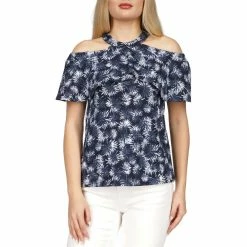 Outlet 🥰 Michael Kors Palm Flounce Halter Top 🌟