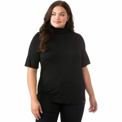 Wholesale 🎁 Michael Kors Plus Size Solid Mock Neck Top 👍
