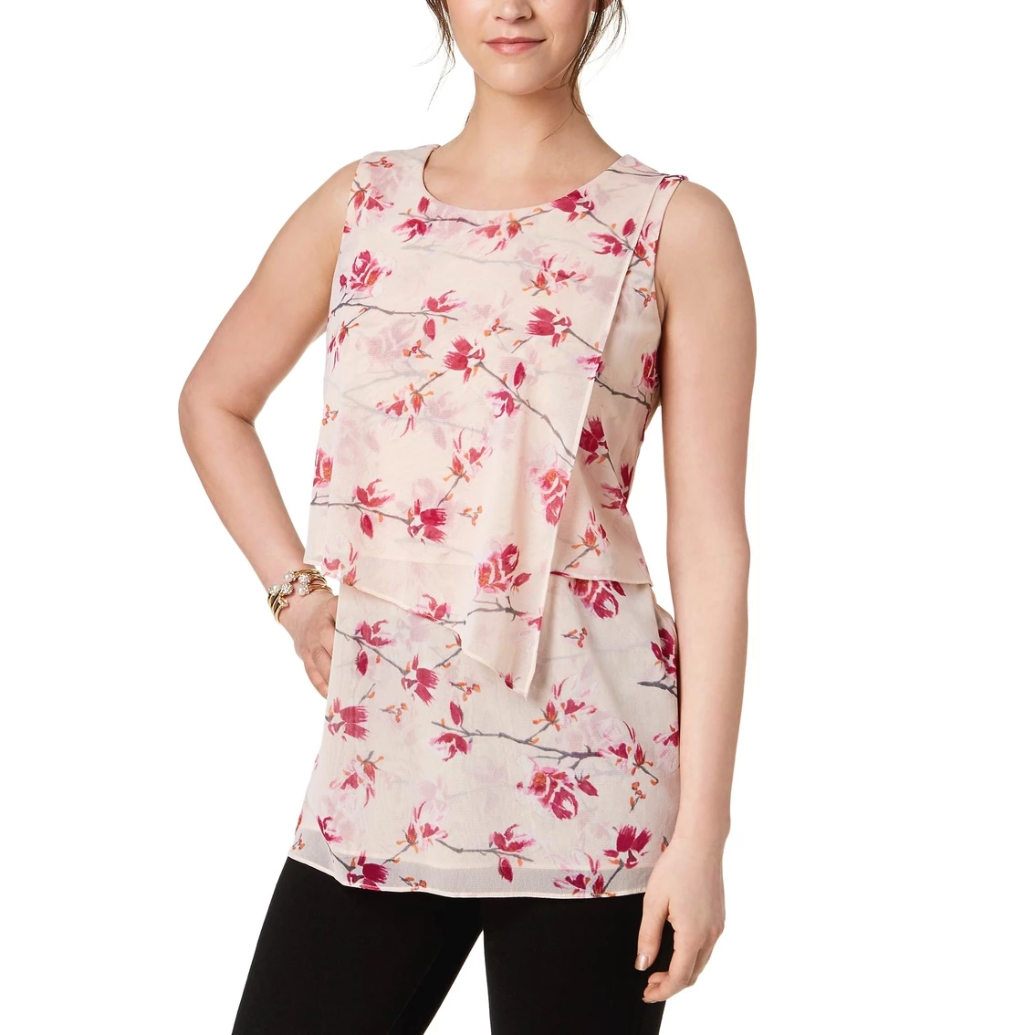 Flash Sale β Alfani Petite Tiered Mesh Top π