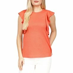 Outlet 😀 Michael Kors Sparkle Solid Cascade Top 👍