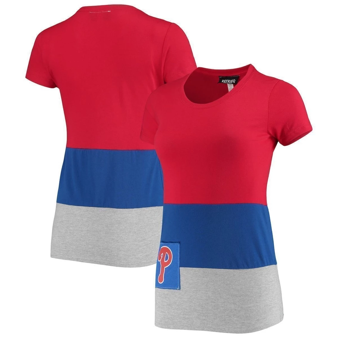 Budget π₯° Women's Refried Apparel Red Philadelphia Phillies Sustainable Fitted T-Shirt π