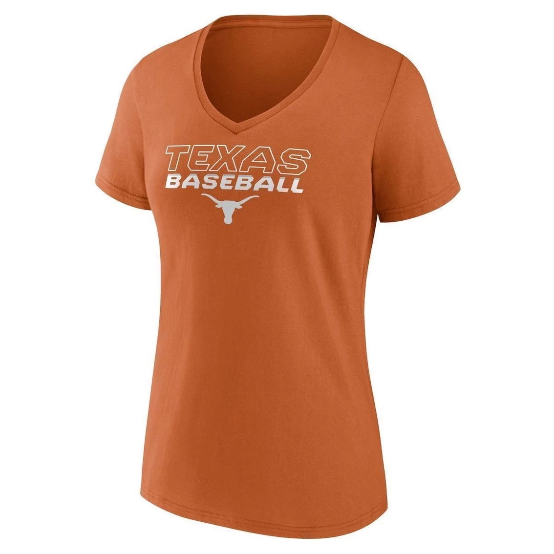 Cheap π Women's Fanatics Branded Texas Orange Texas Longhorns Clean Stack βΎ Baseball V-Neck T-Shirt π€© - Image 3